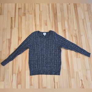 Women's Gray Sweater St. Johns Bay Sixe 1x Cable Knit Career Professional Fall